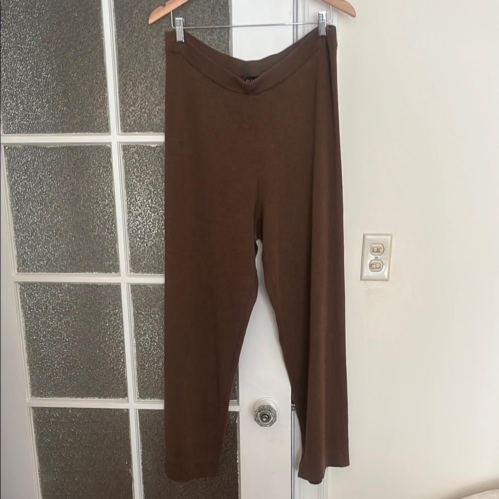 🍁Sable 100% Italian Wool Straight-Leg Pants Eileen Fisher Large